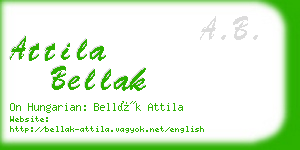 attila bellak business card